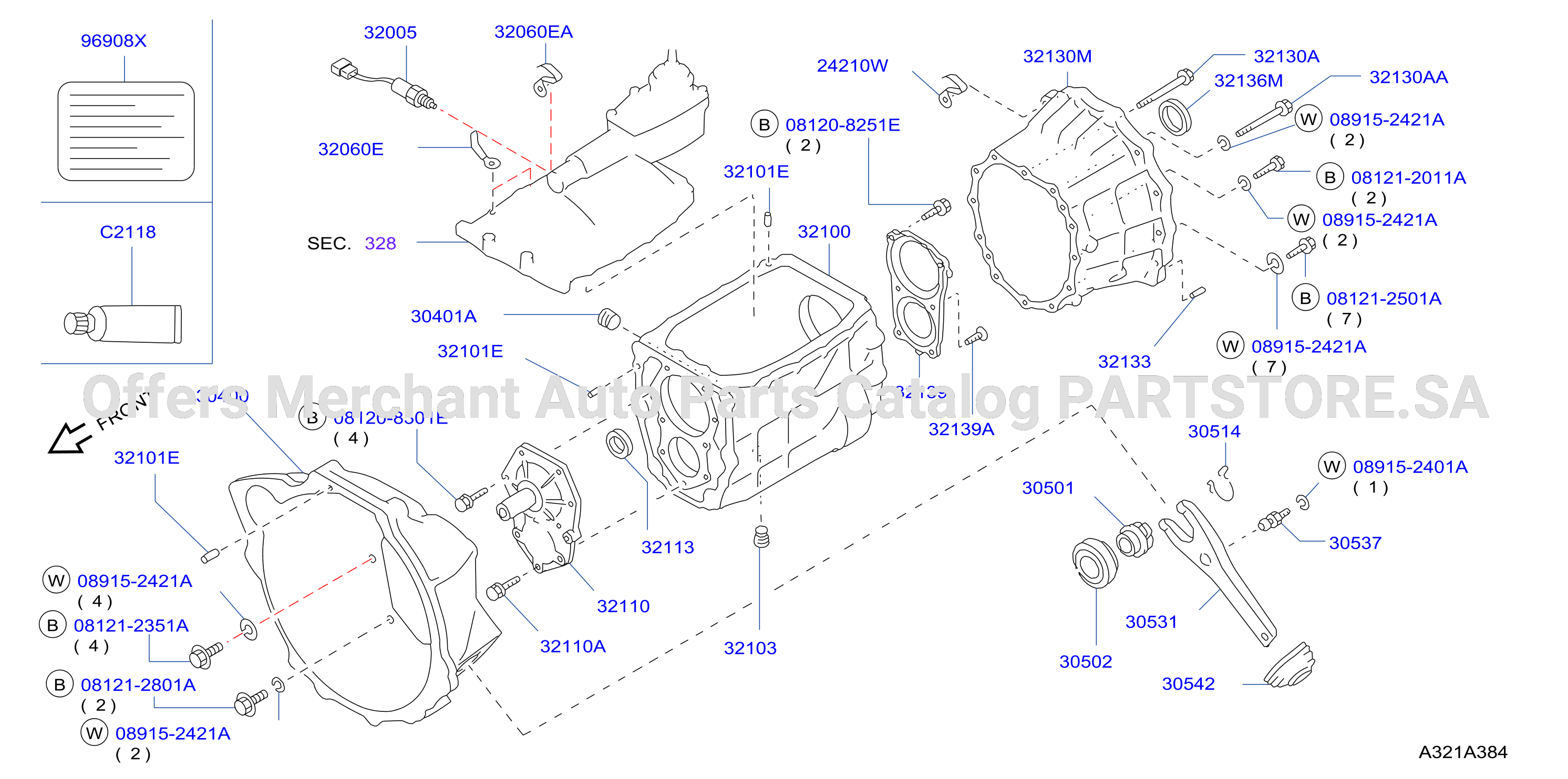 Transmission Case Clutch Release Fs5R50B