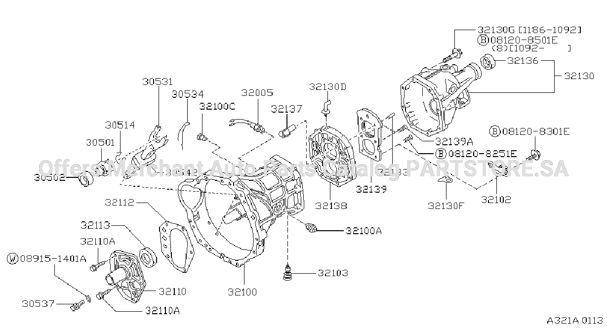 Transmission Case Clutch Release R4W71C
