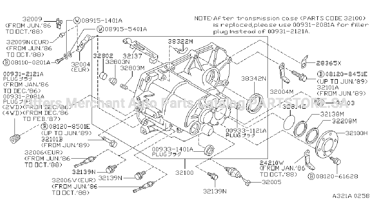 Transmission Case Clutch Release Transmission Case