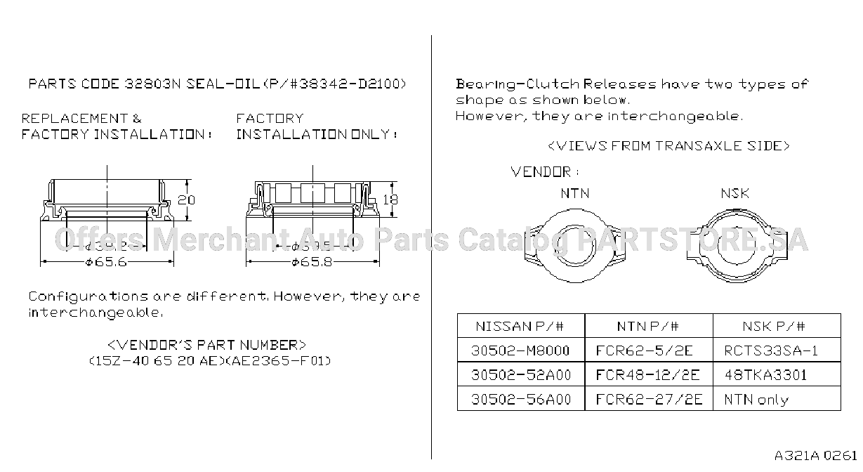 Transmission Case Clutch Release Bearing Clutch Release Seal Oil