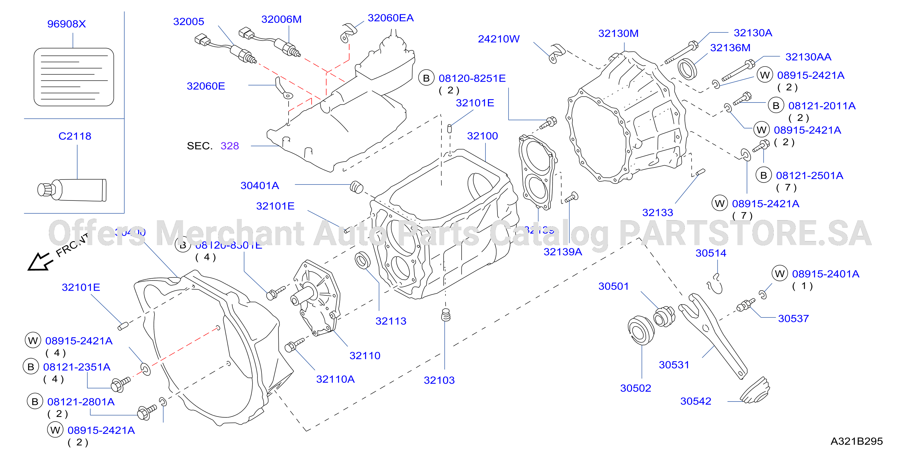 Transmission Case Clutch Release Fs5R50B