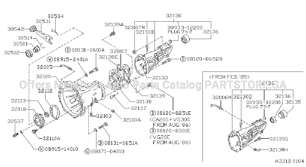 Transmission Case Clutch Release Fs5W71C