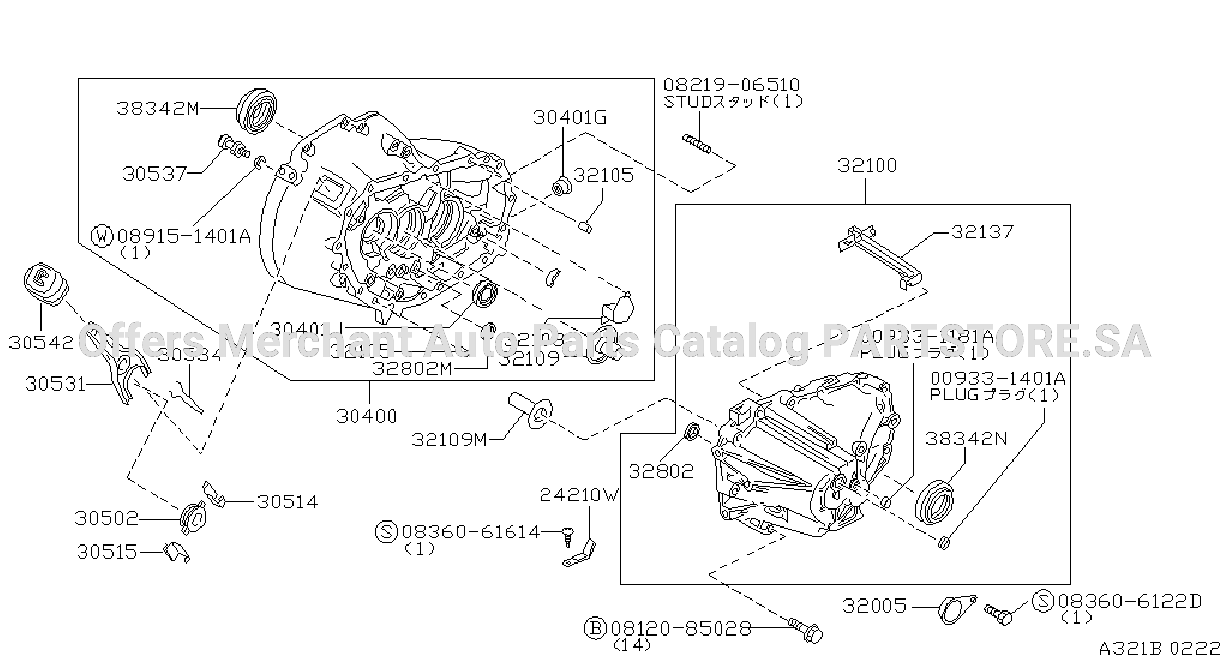 Transmission Case Clutch Release Rs5F31A Rs5F50A