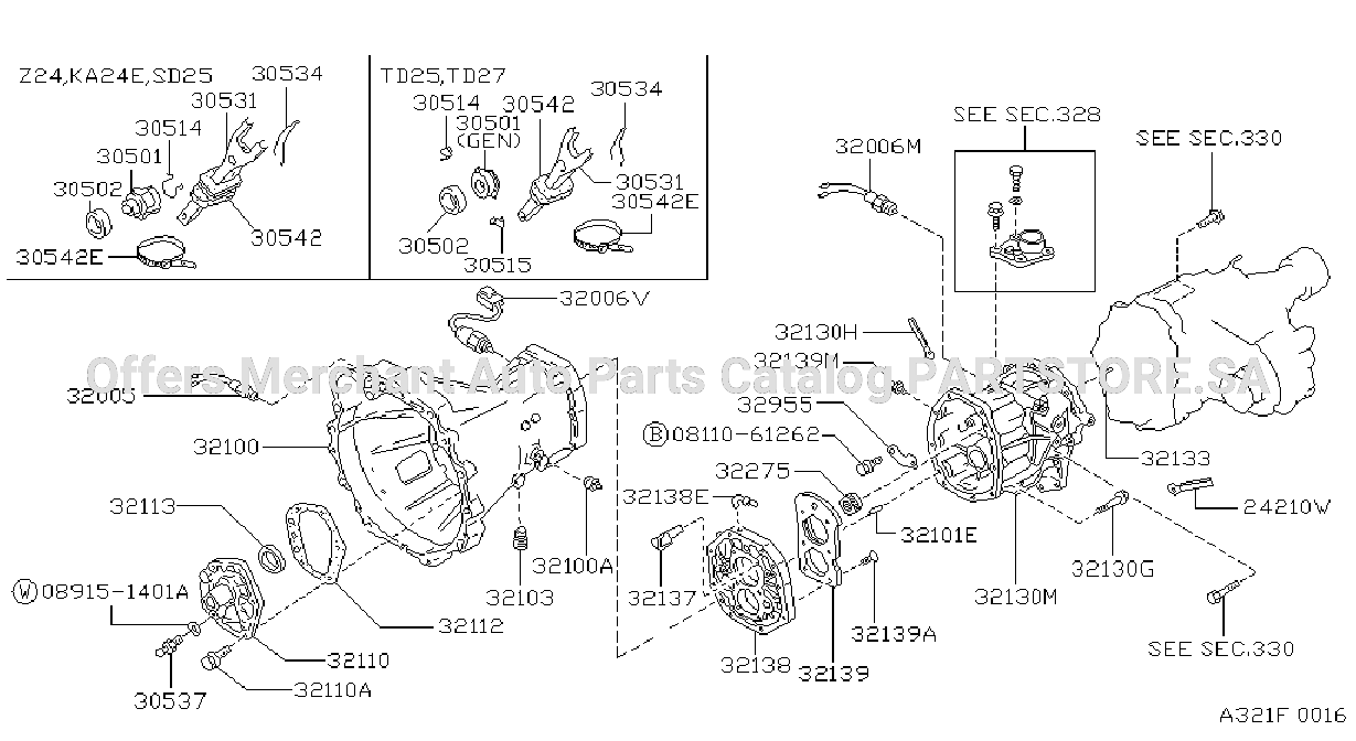 Transmission Case Clutch Release