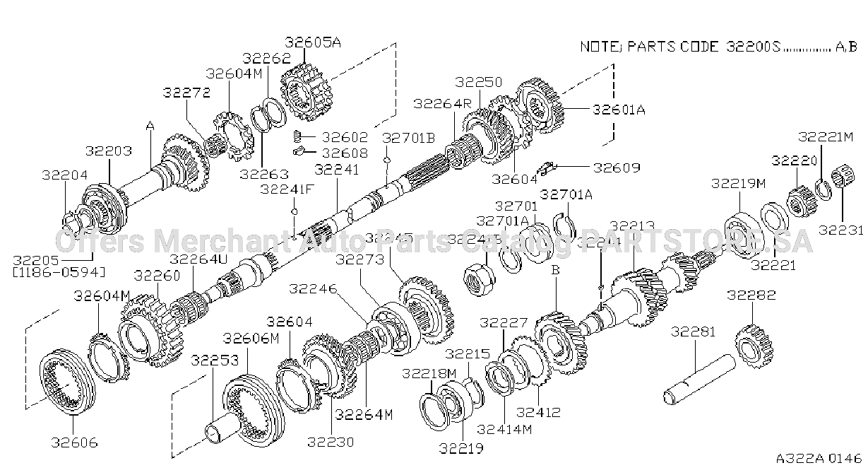 Transmission Gear R4W71C