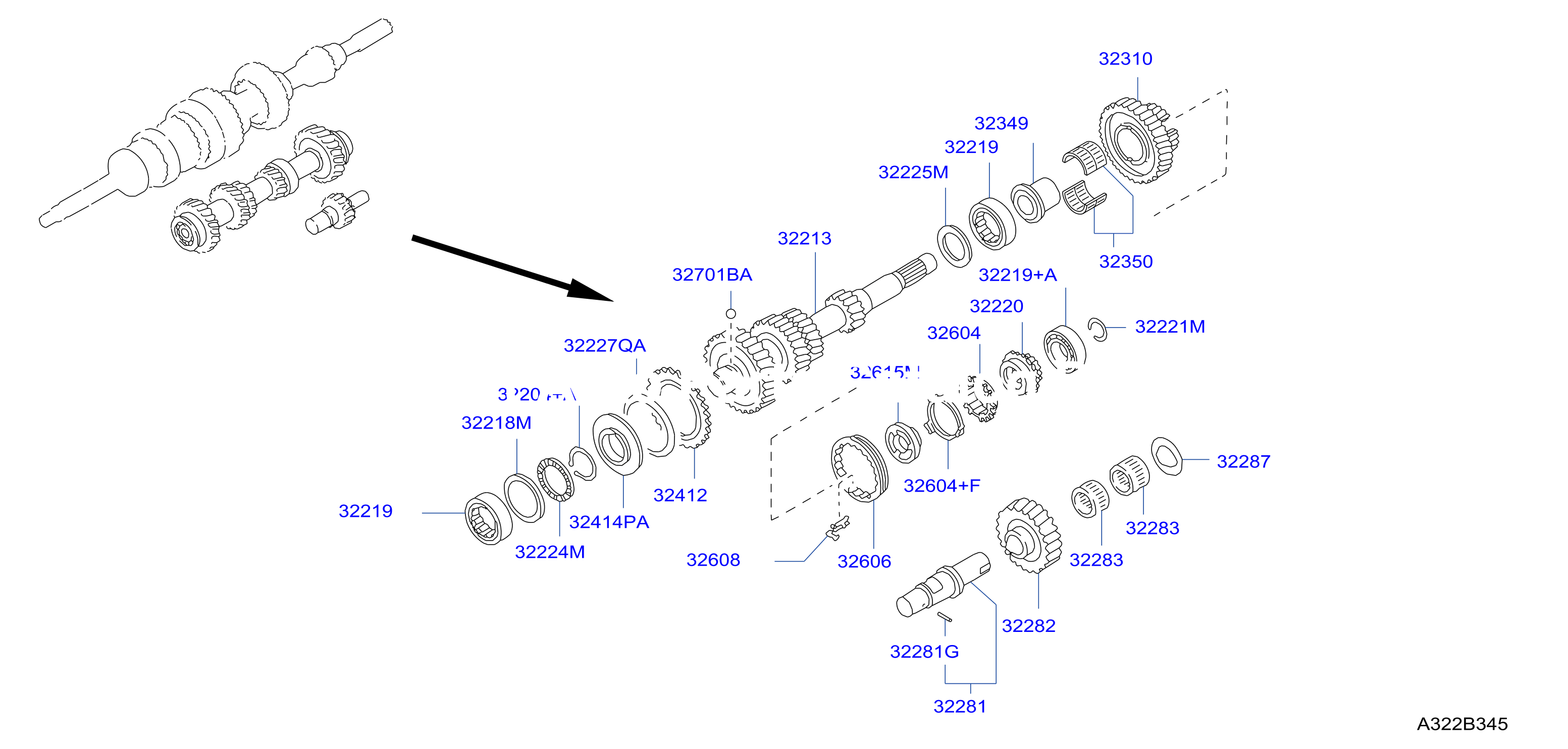 Transmission Gear Counter Reverse Gear