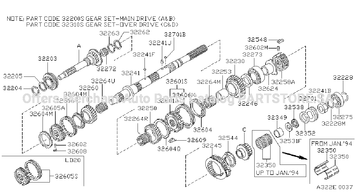Transmission Gear Main Gear Rs5W71C
