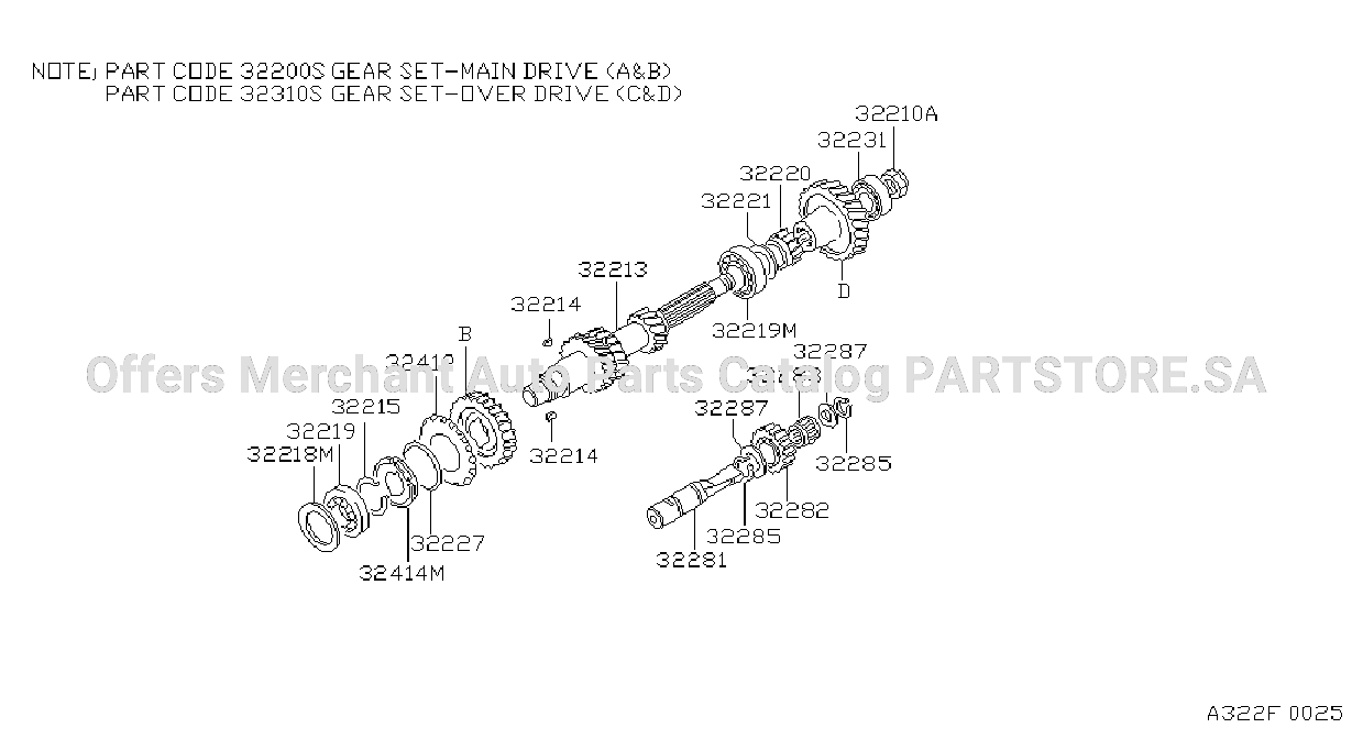 Transmission Gear Counter Gear