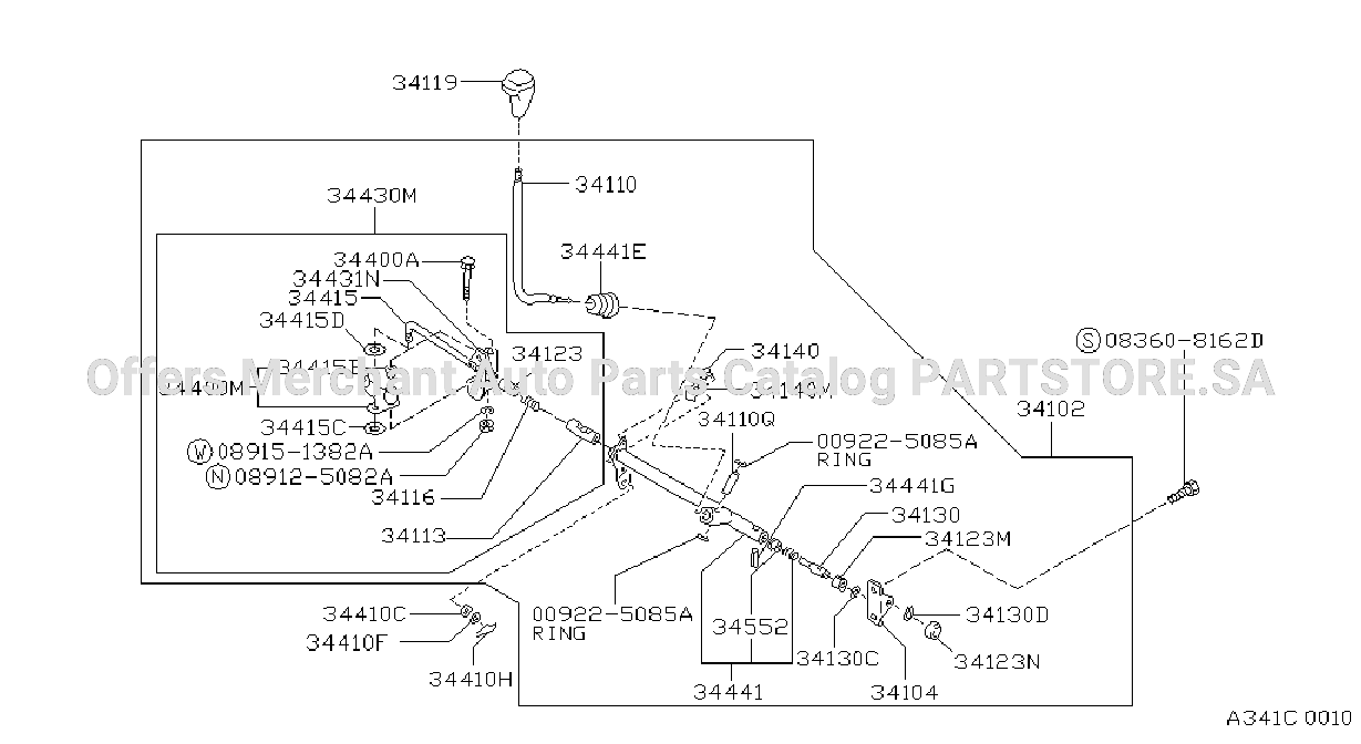 Transmission Control Linkage Device Assy