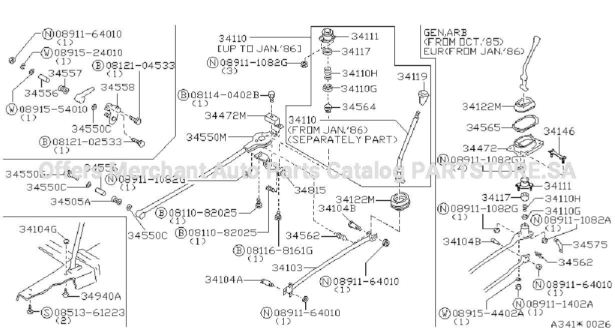 Transmission Control Linkage