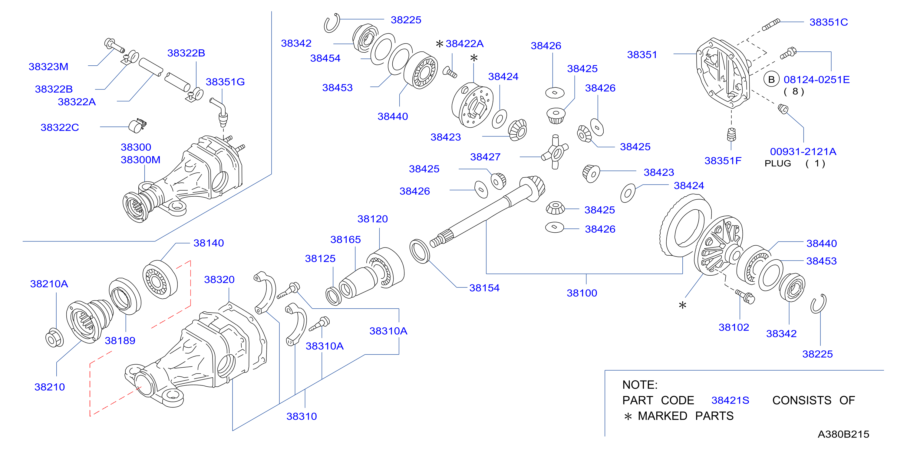 Rear Final Drive 4 Pinion