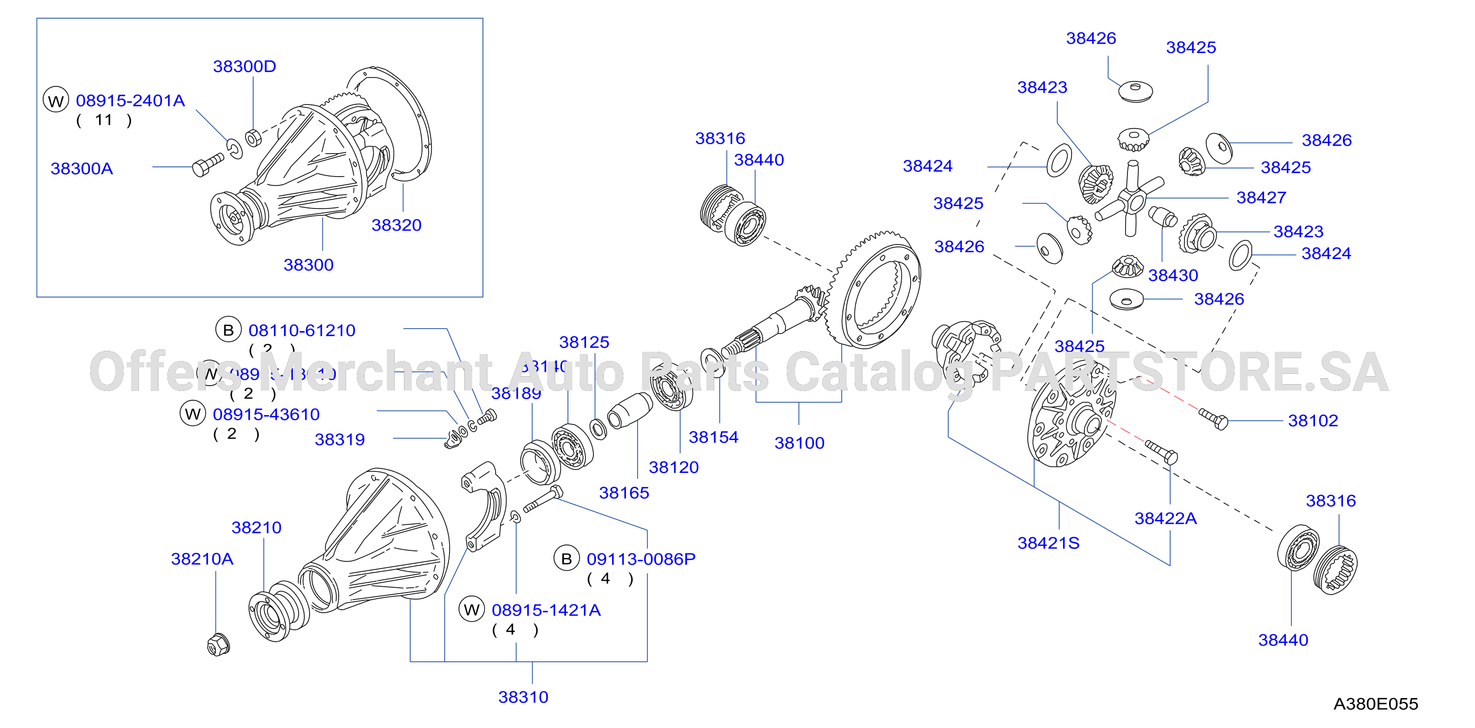 Rear Final Drive 4 Pinion