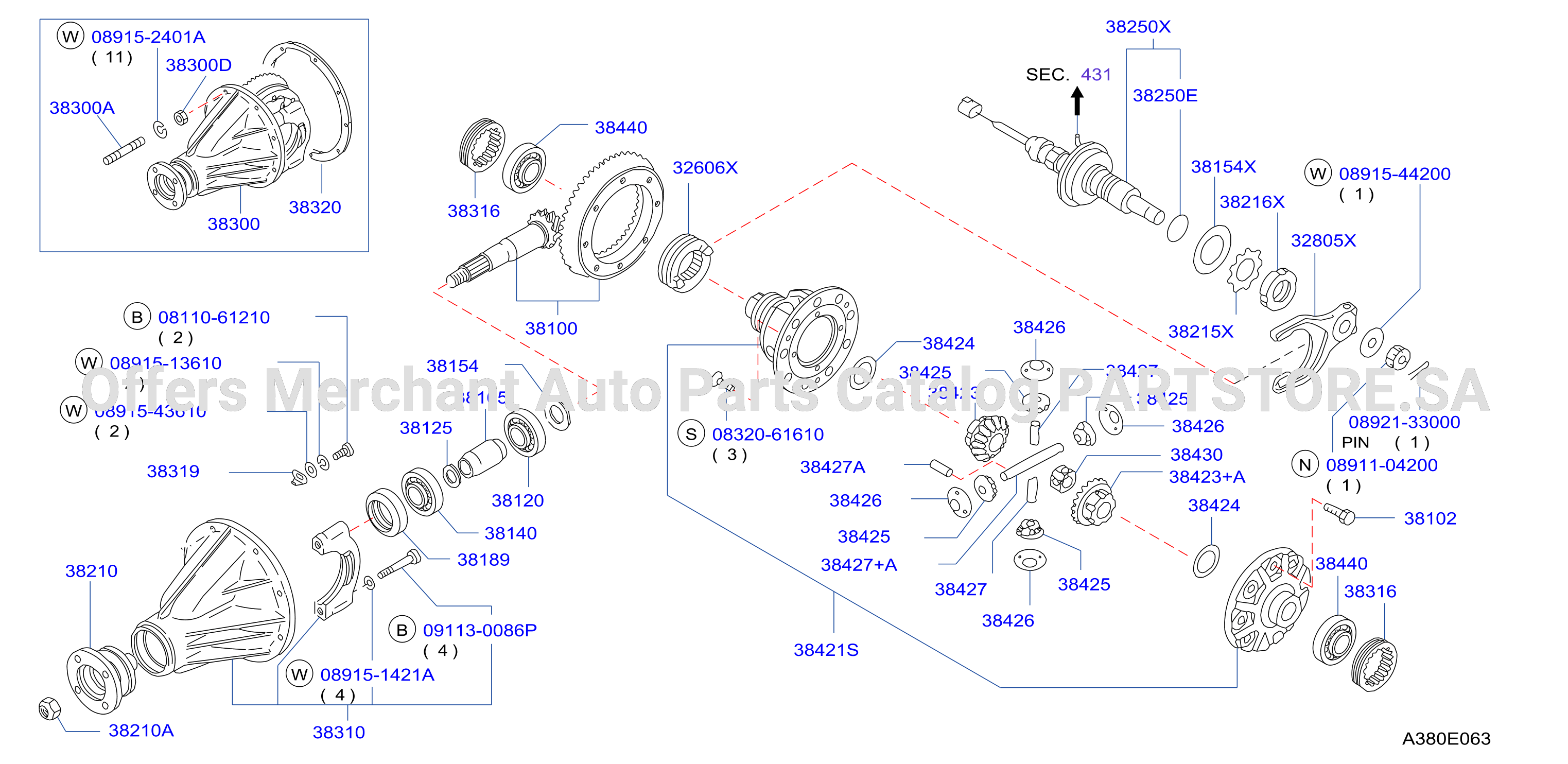 Rear Final Drive Diff Lock