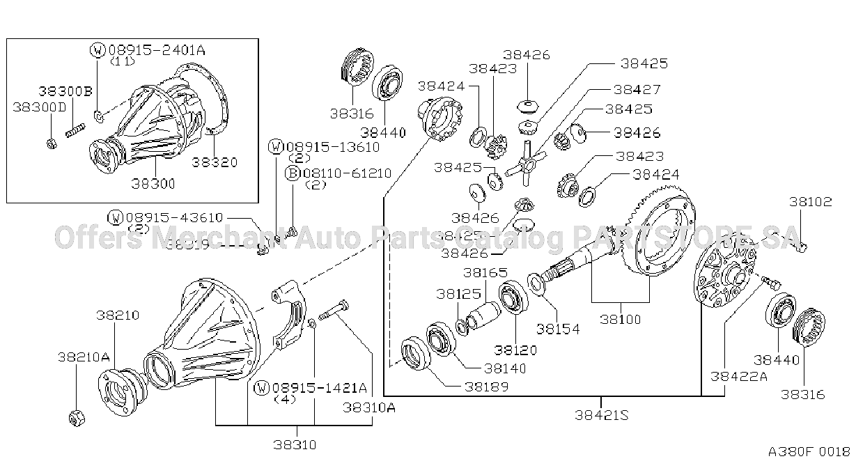 Rear Final Drive H233B 4Pinion