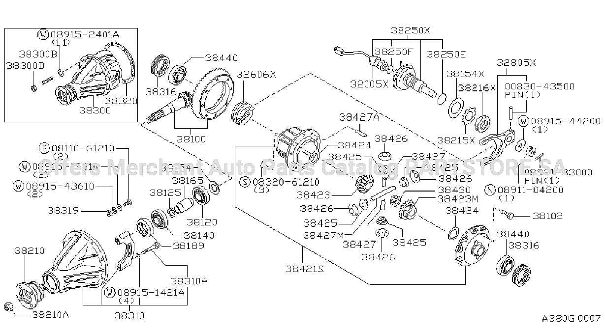 Rear Final Drive H233B Diff Lock
