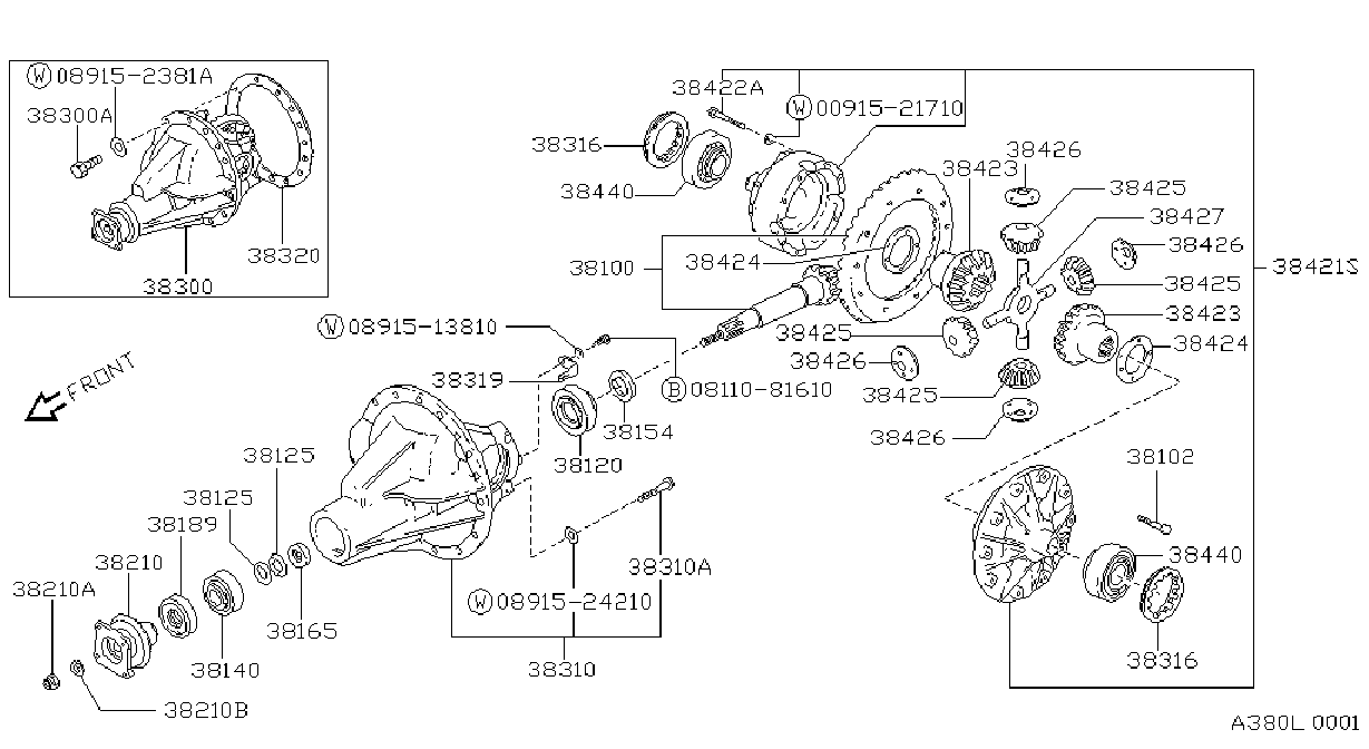 Rear Final Drive H260B 4Pinion