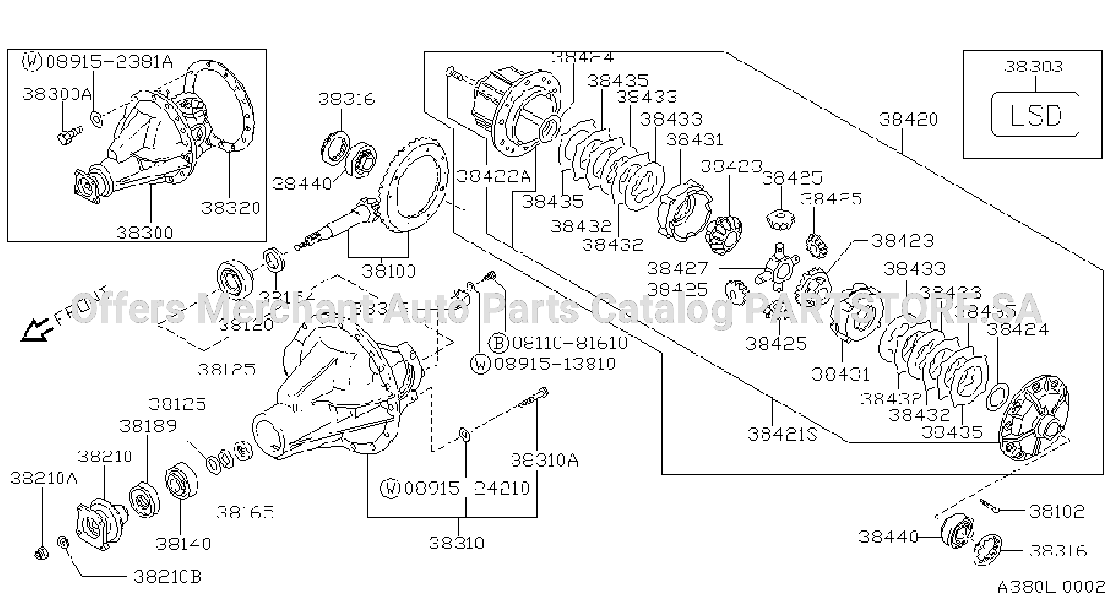 Rear Final Drive H260B Lsd
