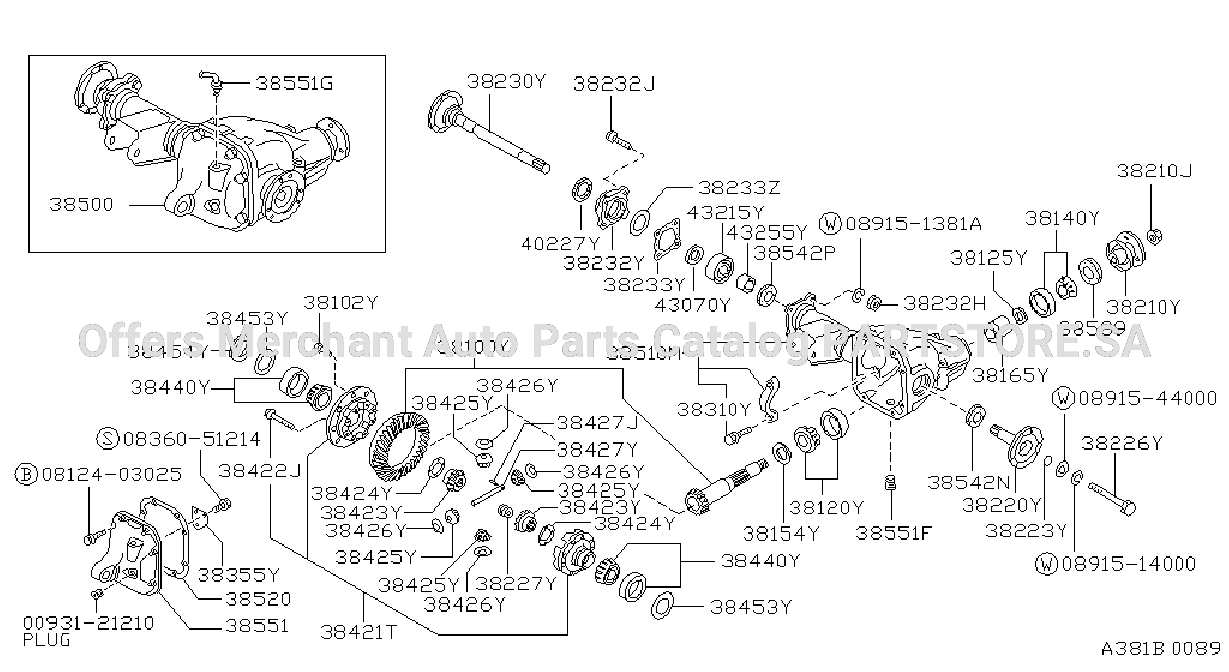 Front Final Drive 4 Pinion