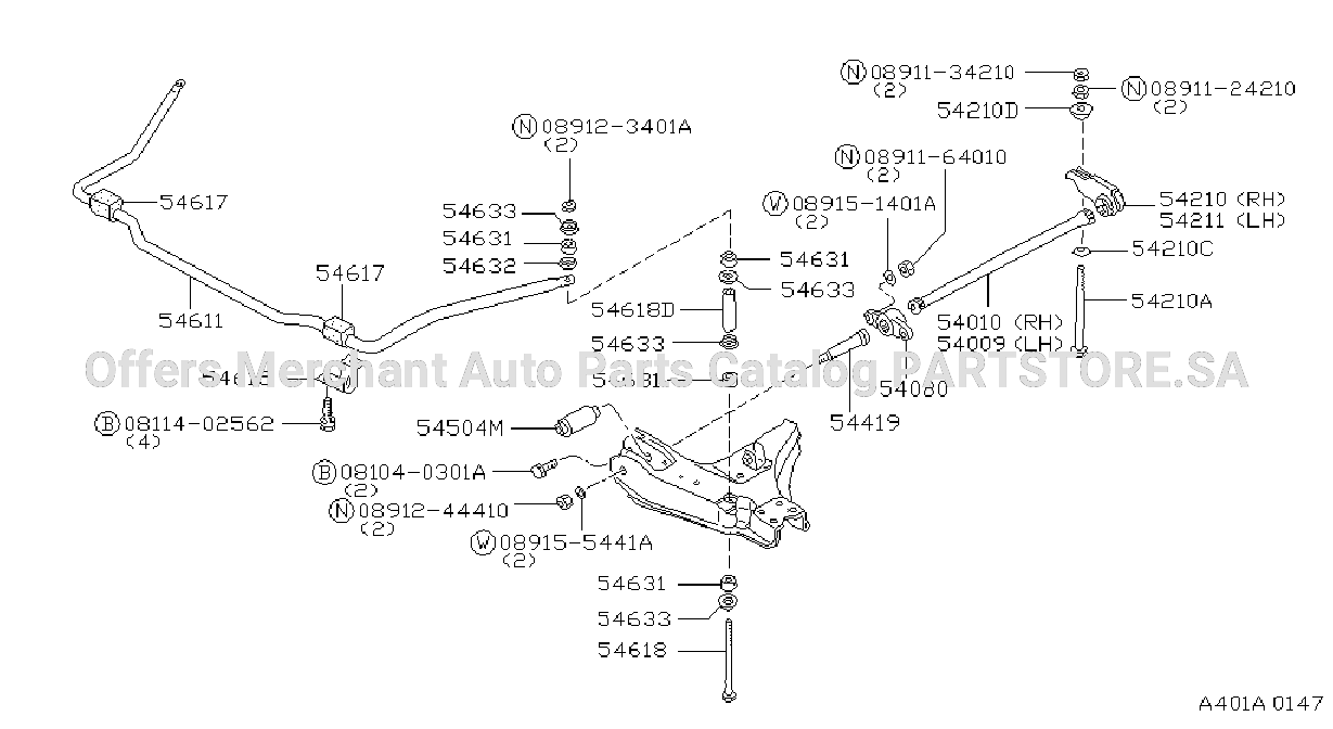 Front Suspension Tension Rod Spring Stabilizer_