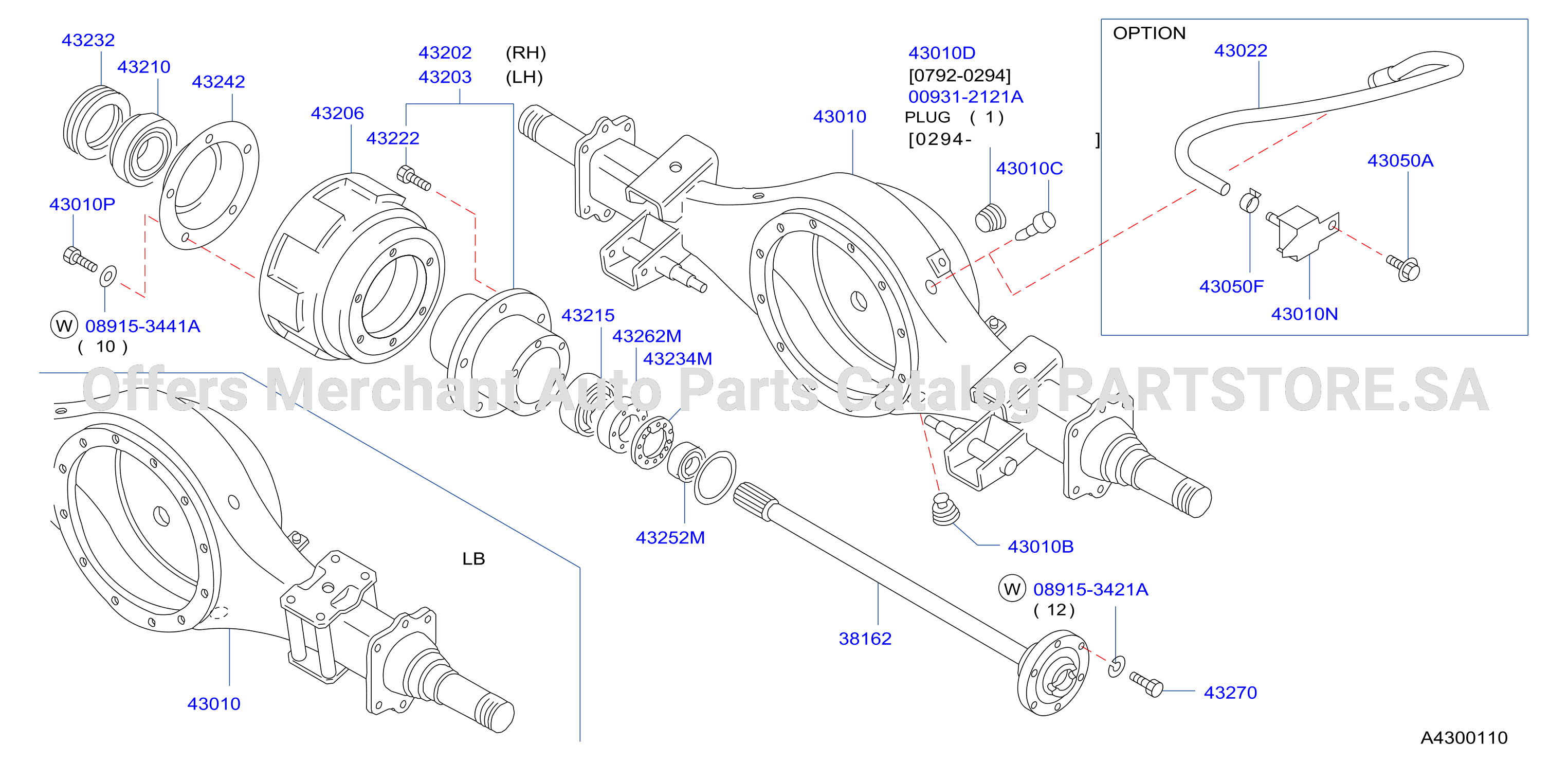 Rear Axle F / Wt