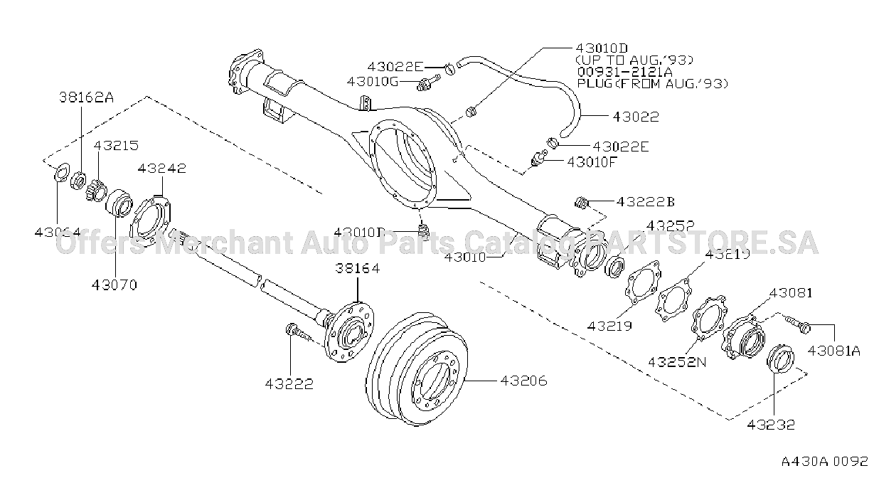Rear Axle Harf Floating