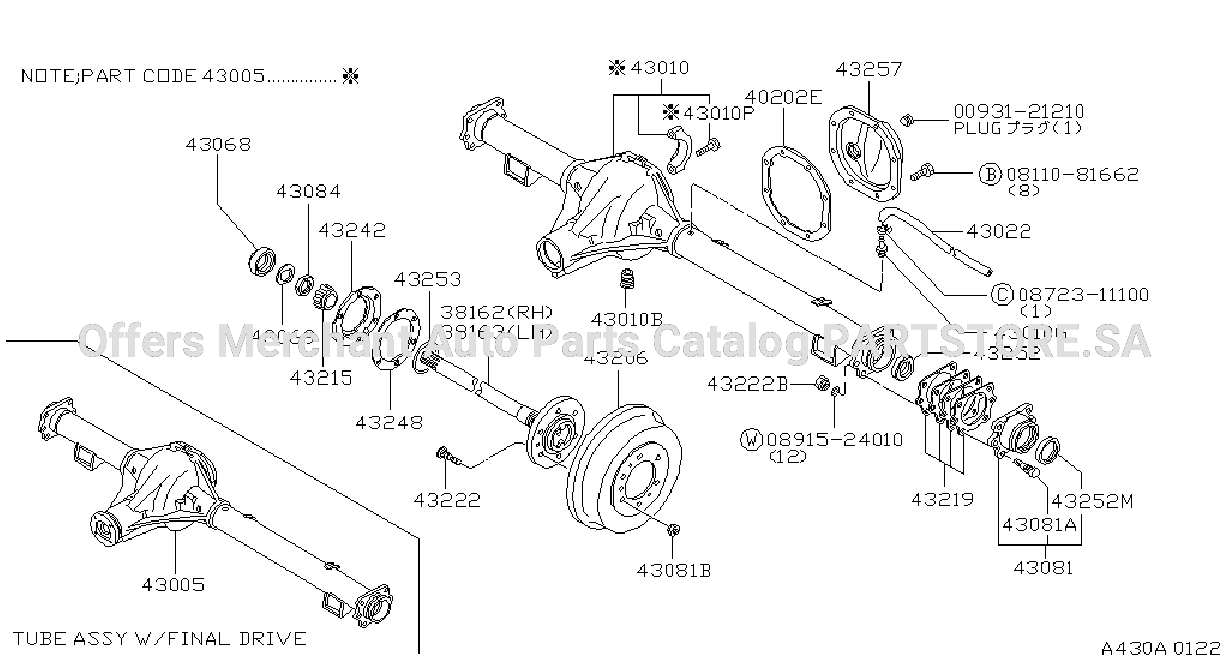 Rear Axle C200