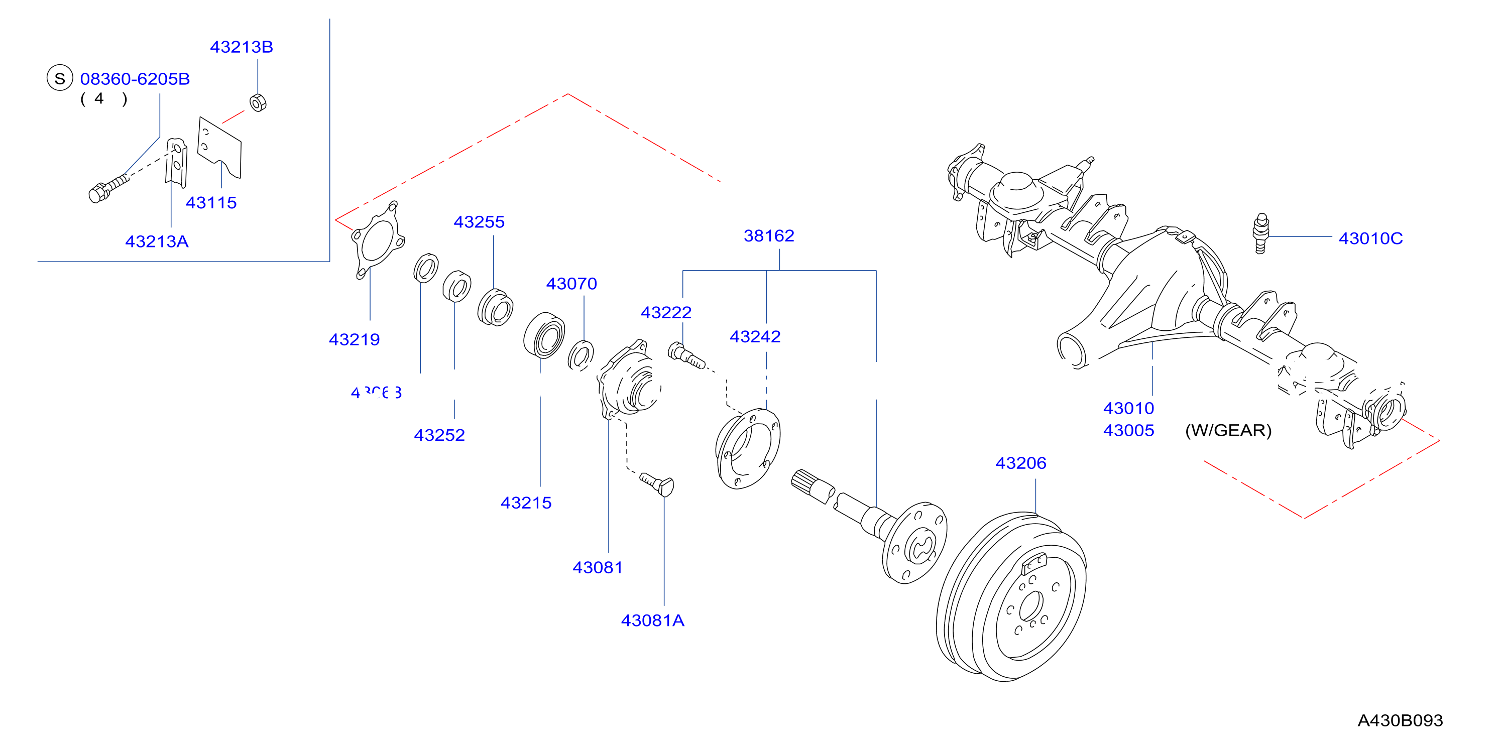 Rear Axle C200 Type