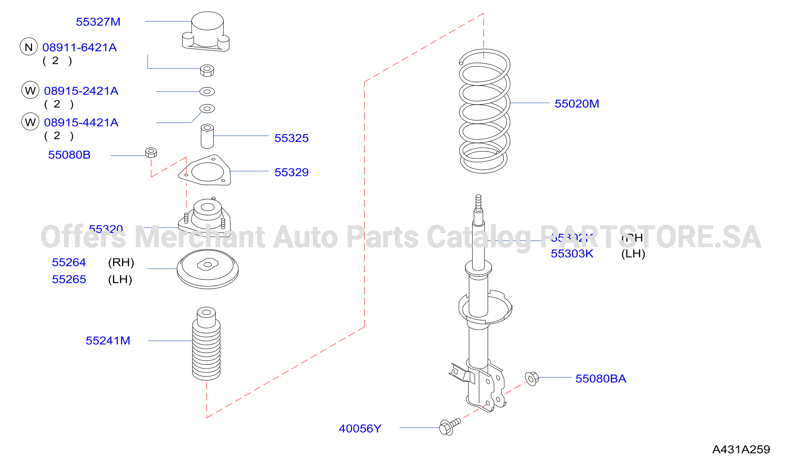 Rear Suspension Strut