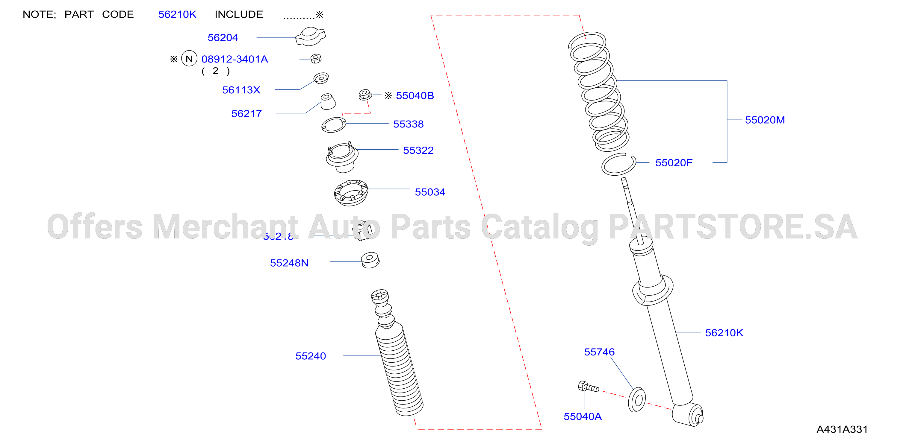 Rear Suspension Absorber Shock