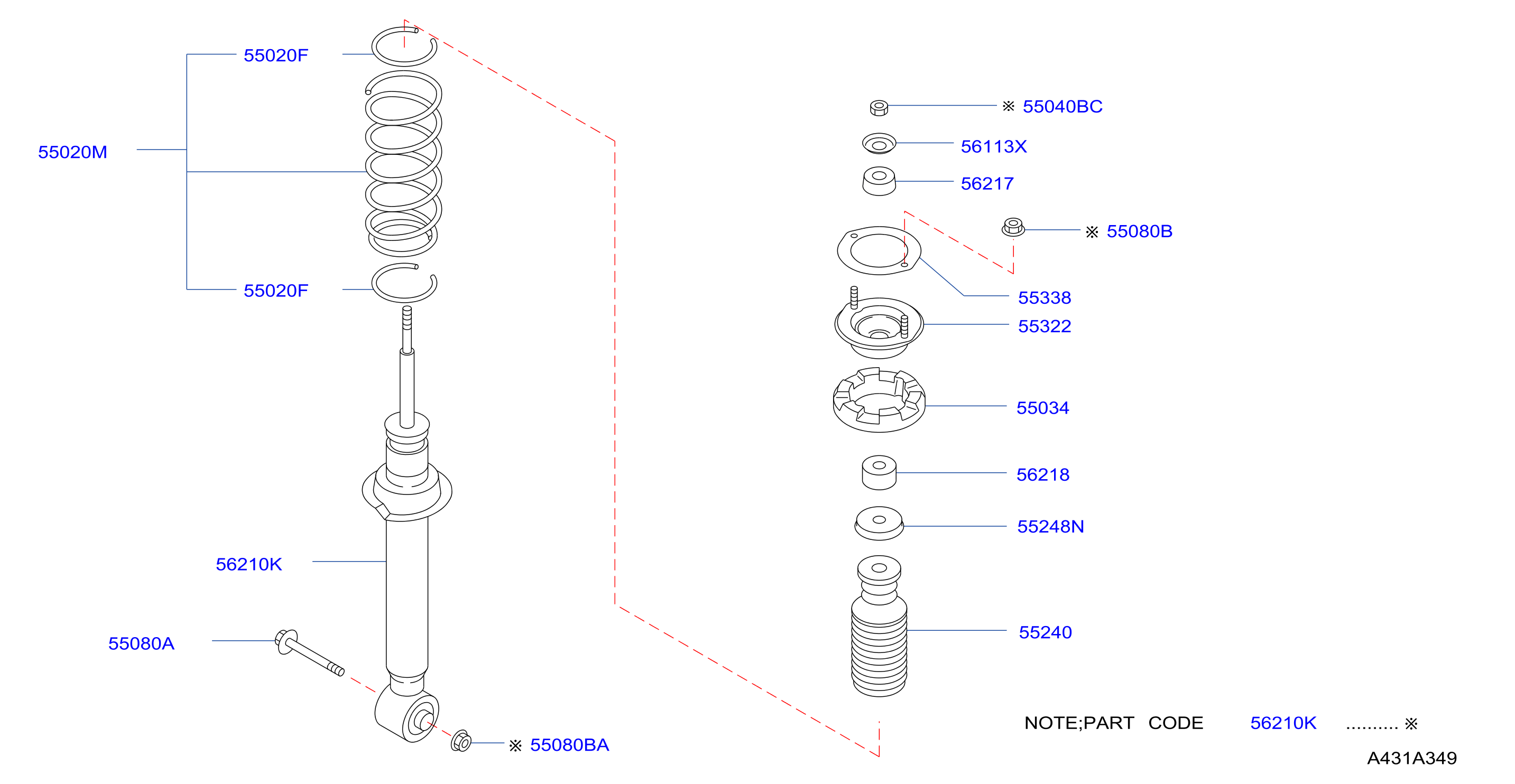 Rear Suspension Absorber Rr