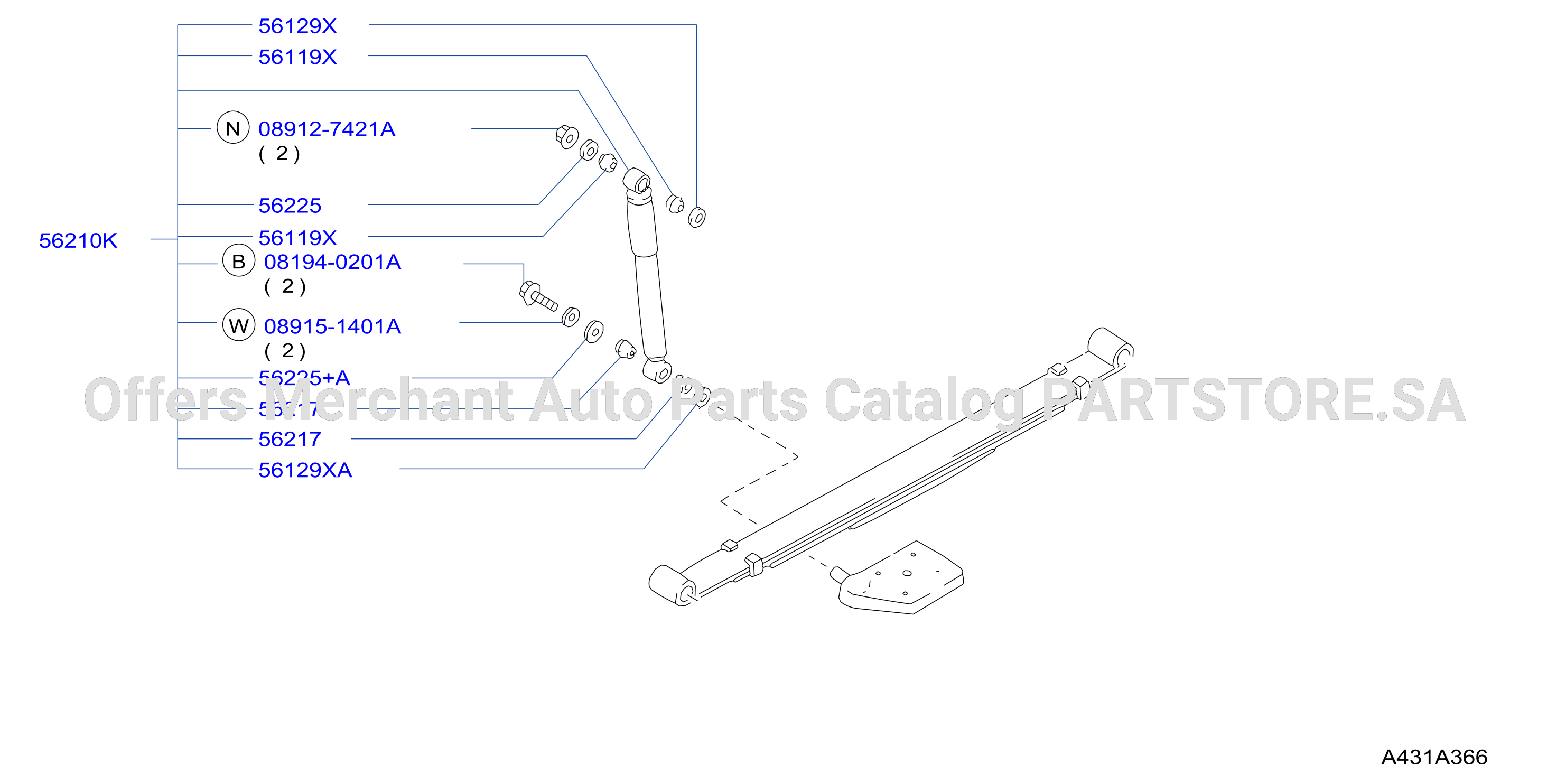 Rear Suspension Absorber Shock