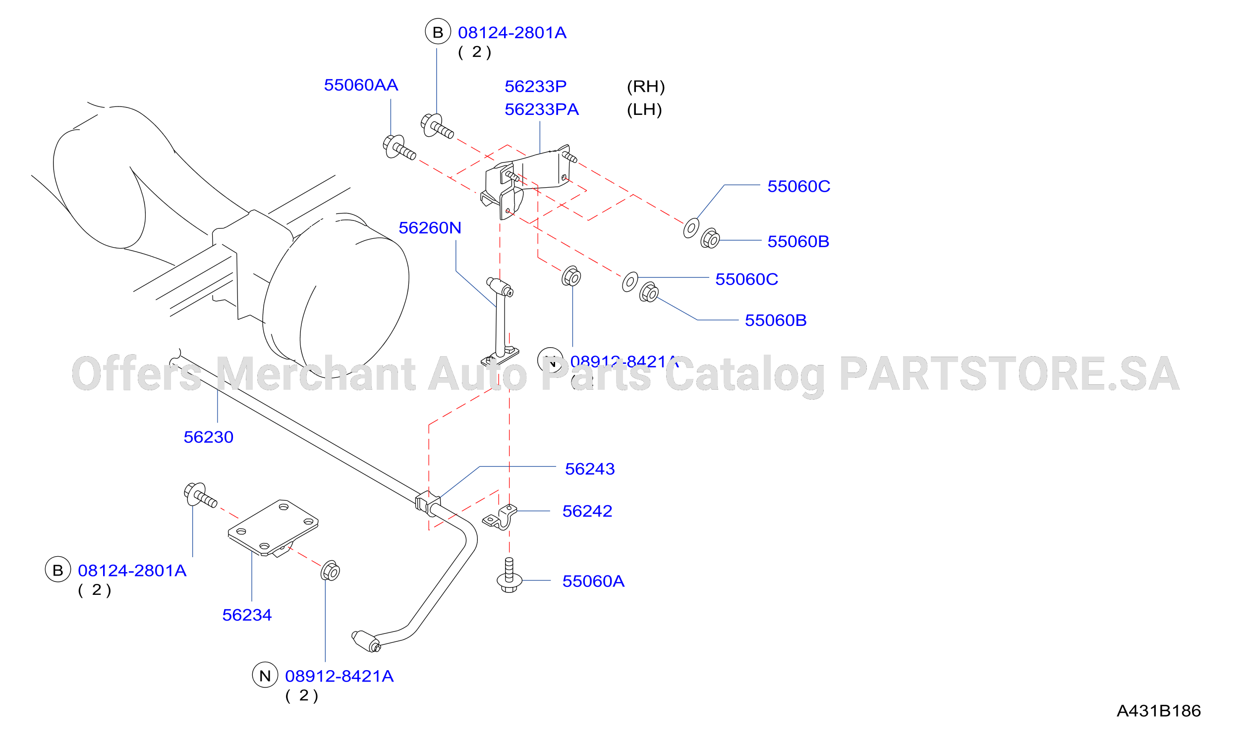 Rear Suspension Lb Abs Stabilizer Parts