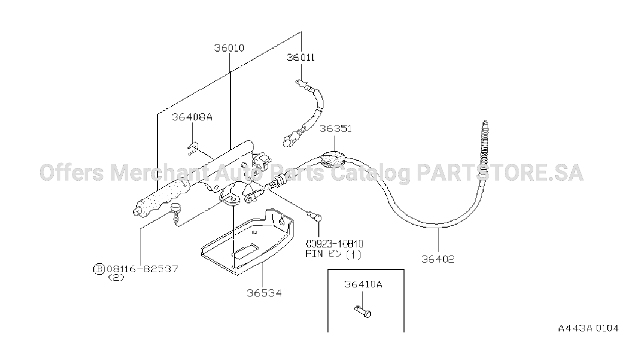 Parking Brake Control Hand Brake Control Parts