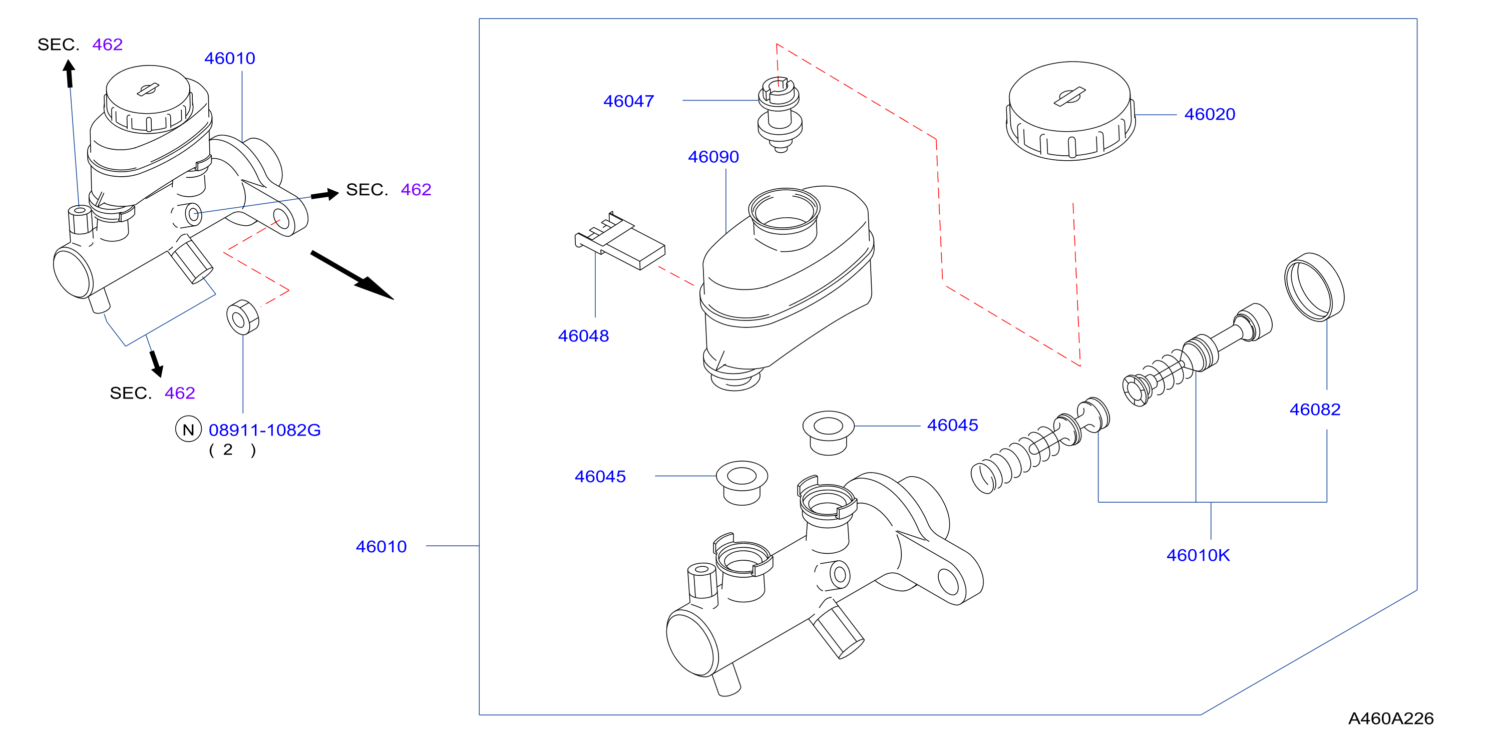 Brake Master Cylinder With Out Abs