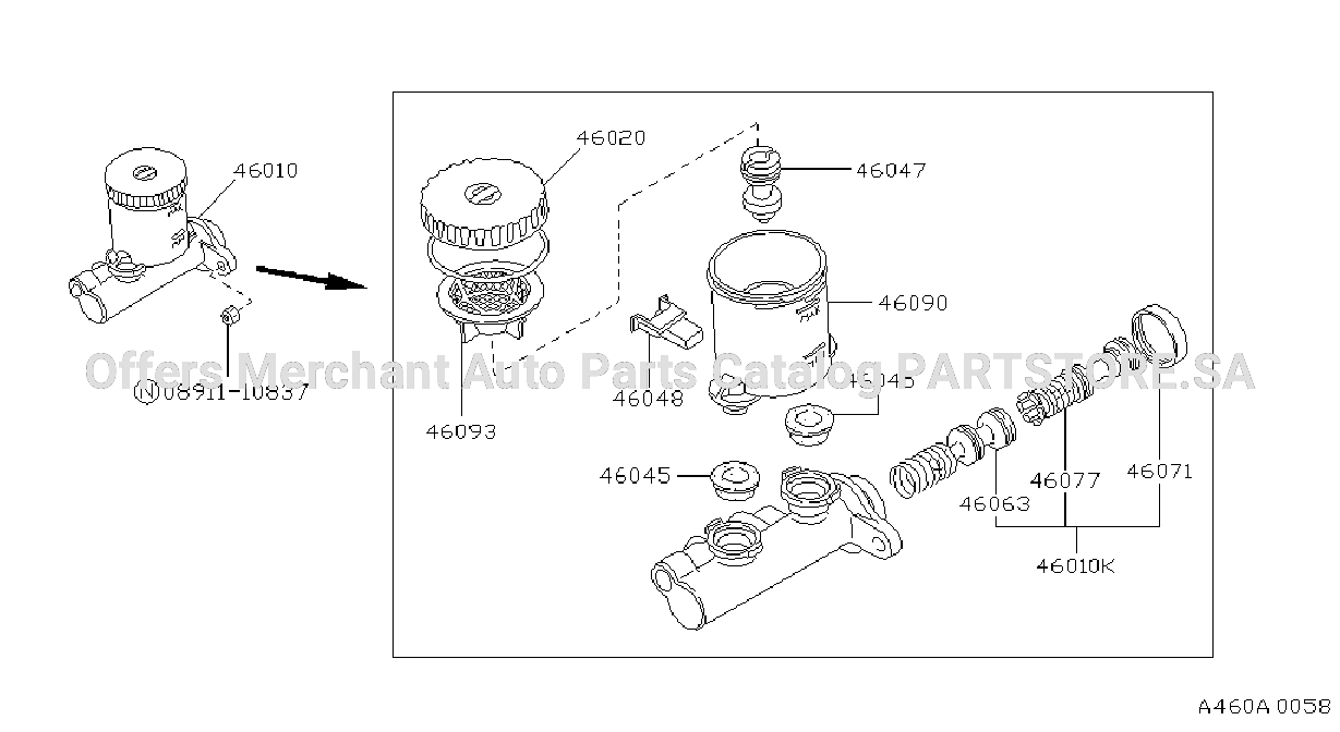 Brake Master Cylinder Nabco