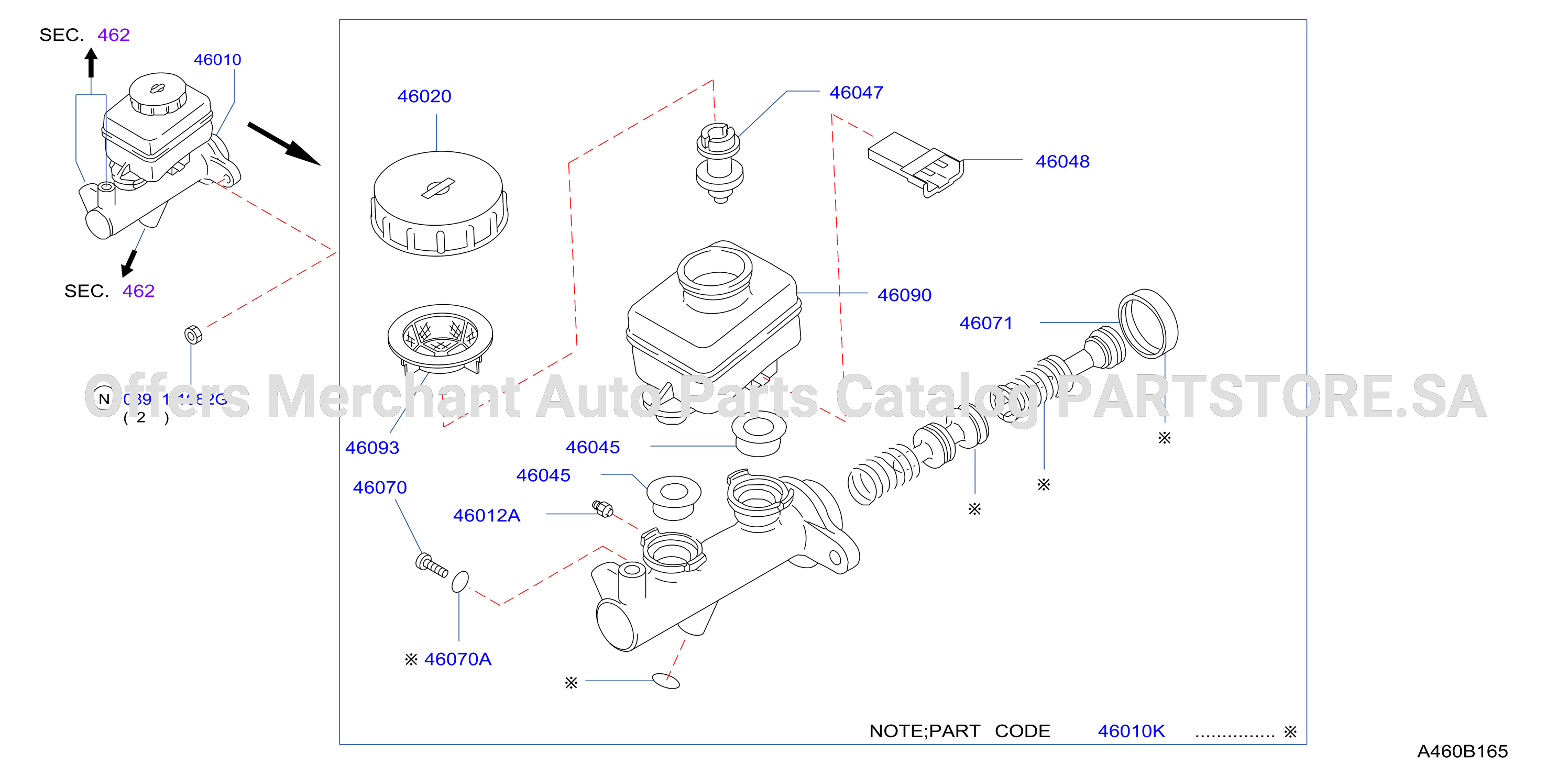 Brake Master Cylinder Non Anti Skid