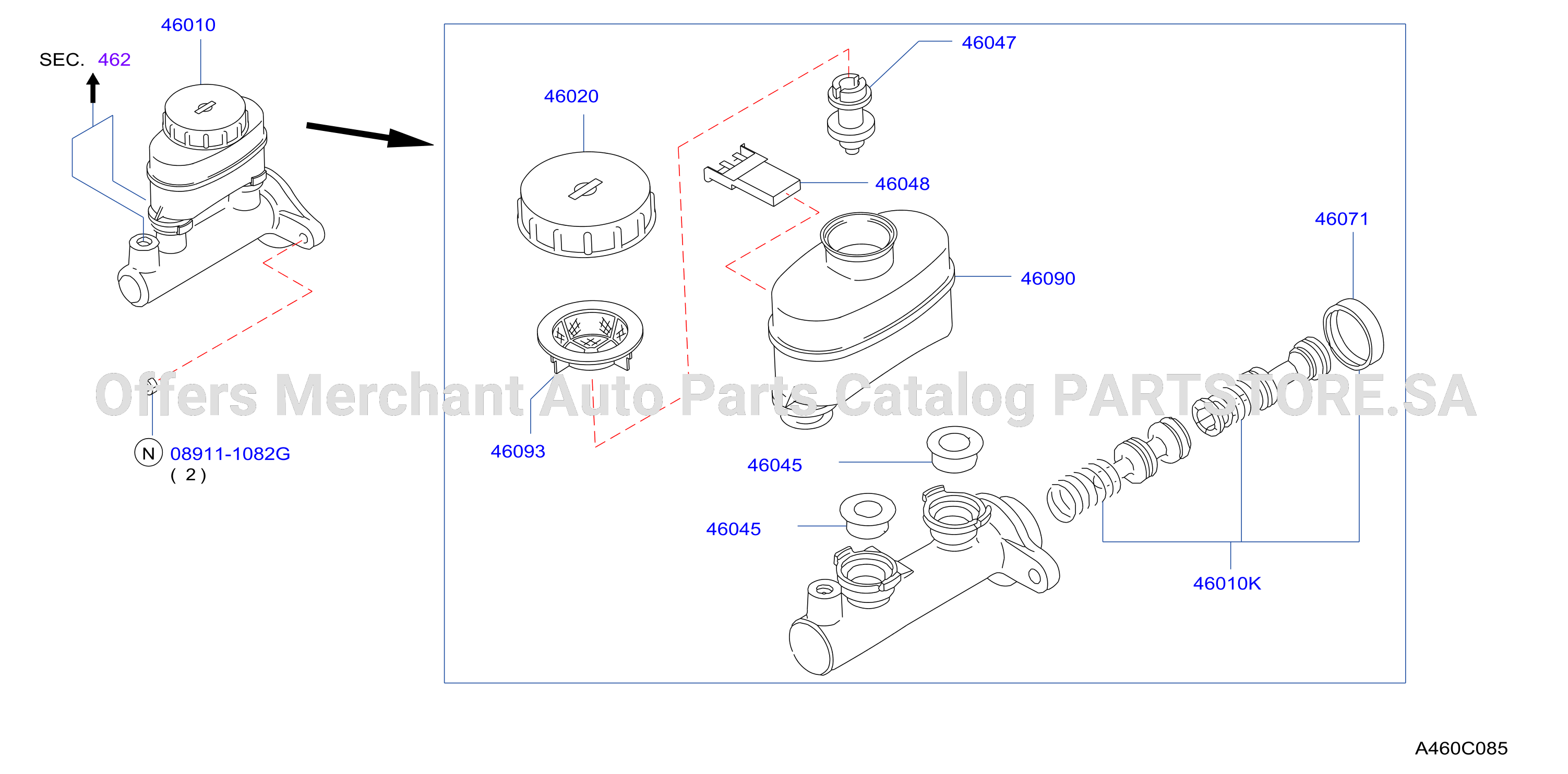 Brake Master Cylinder Without Abs