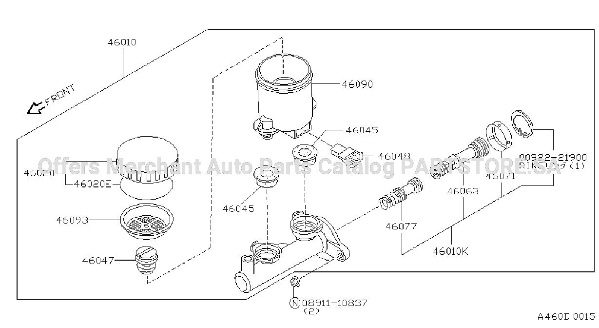 Brake Master Cylinder Tokico