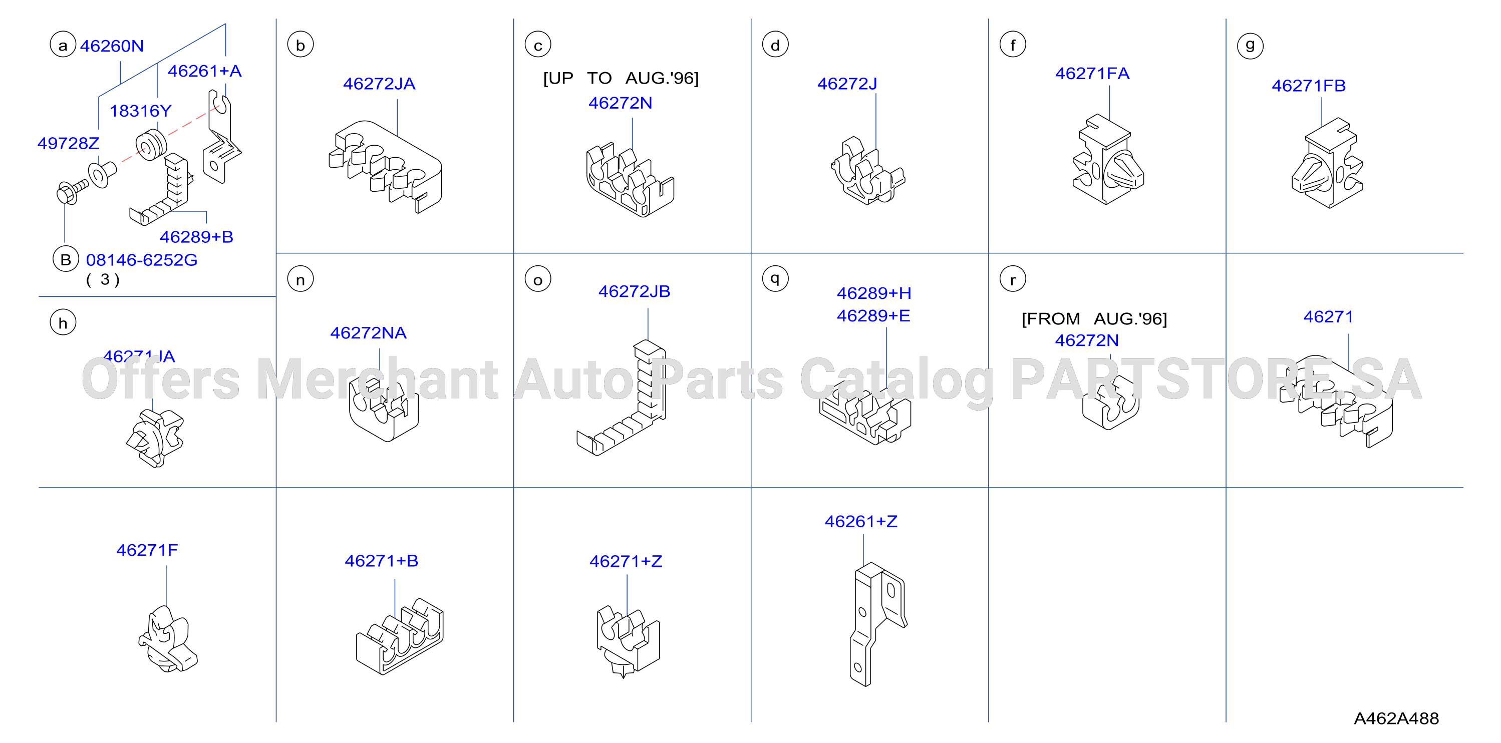 Brake Piping Control Clip With Abs