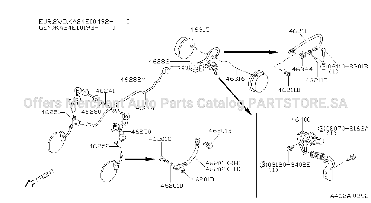 Brake Piping Control Tube
