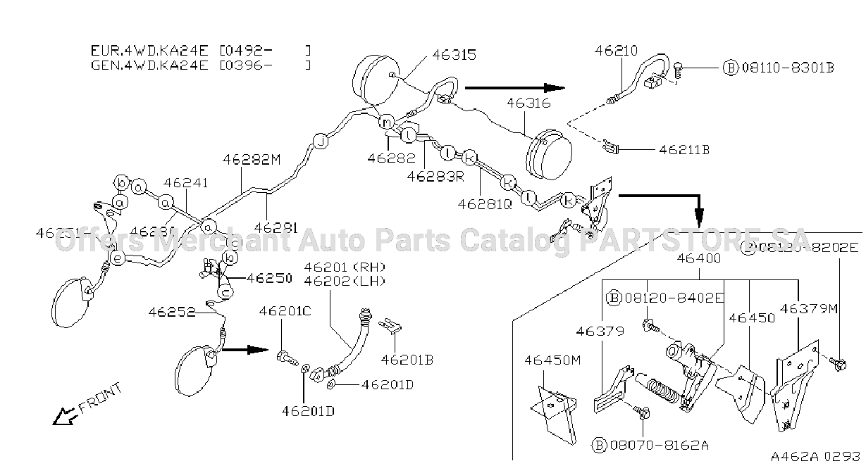 Brake Piping Control Tube