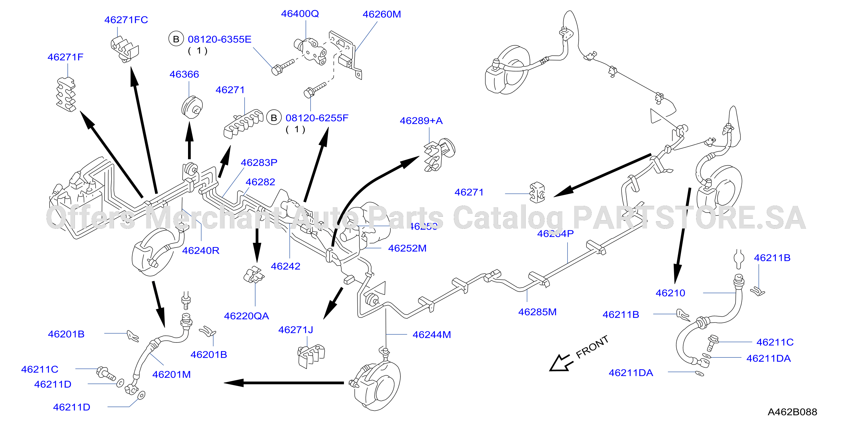 Brake Piping Control For Anti Skid