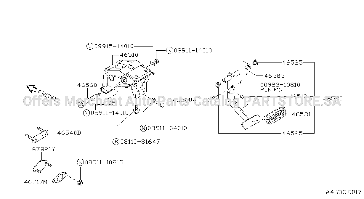 Brake Clutch Pedal