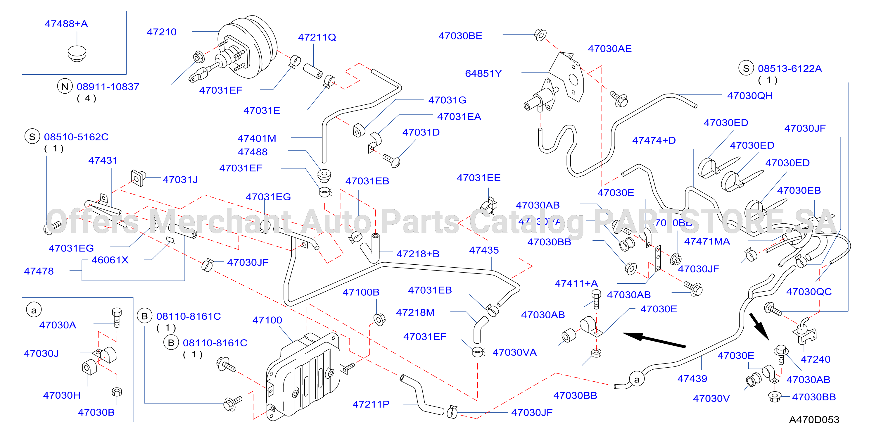 Brake Servo Servo Control Chassis Piping