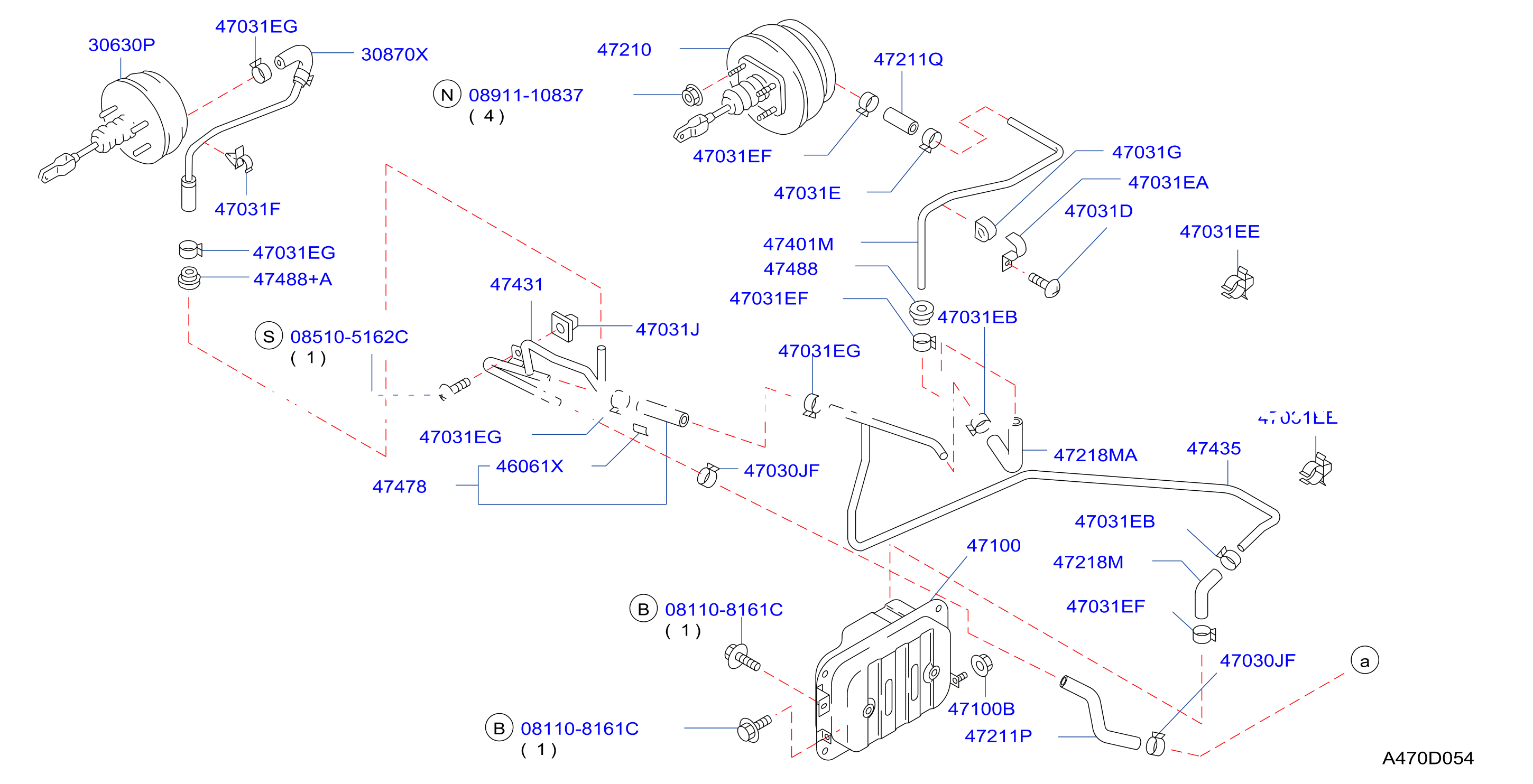 Brake Servo Servo Control Chassis Piping