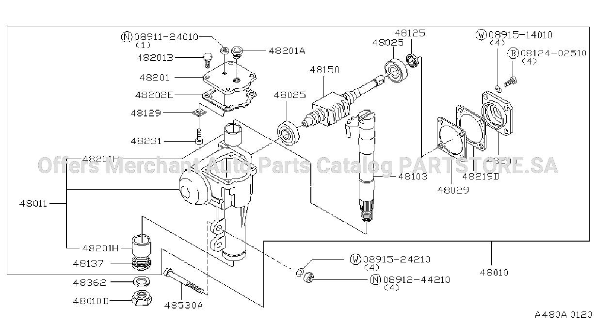 Manual Steering Gear Conventional Type