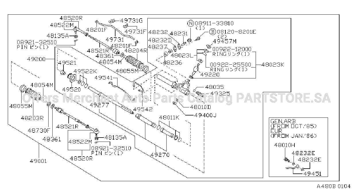 Manual Steering Gear Gear Linkage Steering