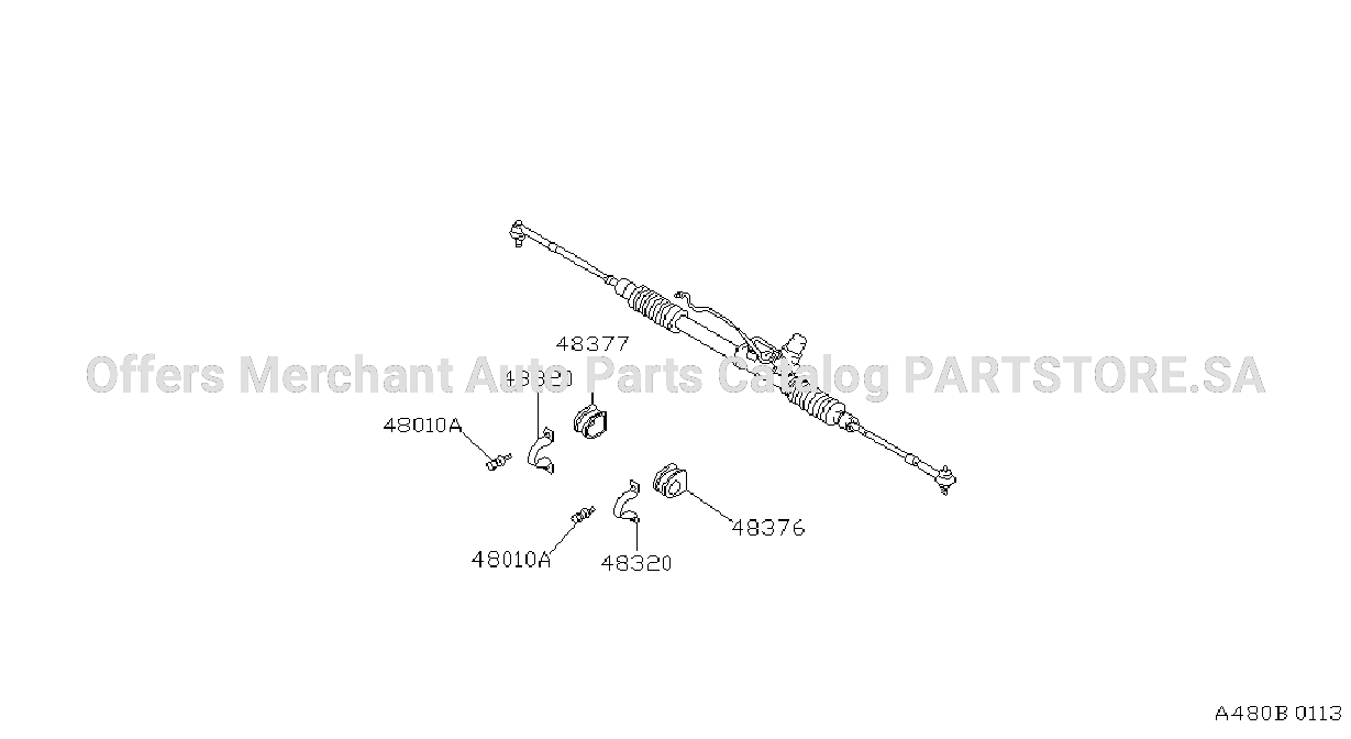 Manual Steering Gear Clamp Steering Post