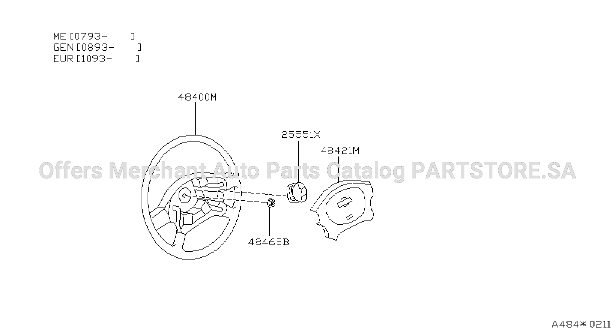 Steering Wheel 4 Spoke