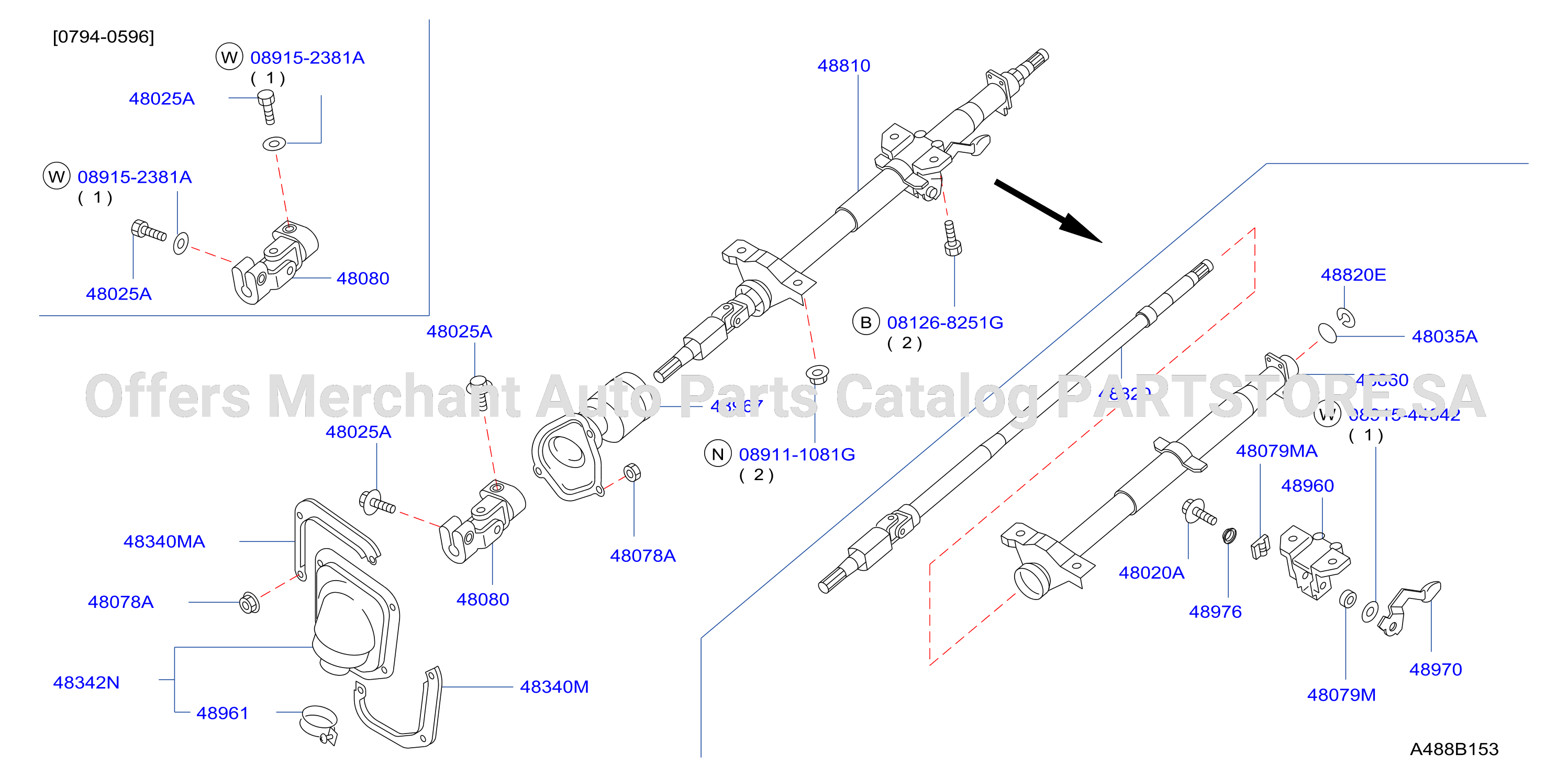 Steering Column F / Pwr Strg